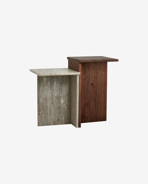 Nordal A/S GLINA high tables - wood/marble